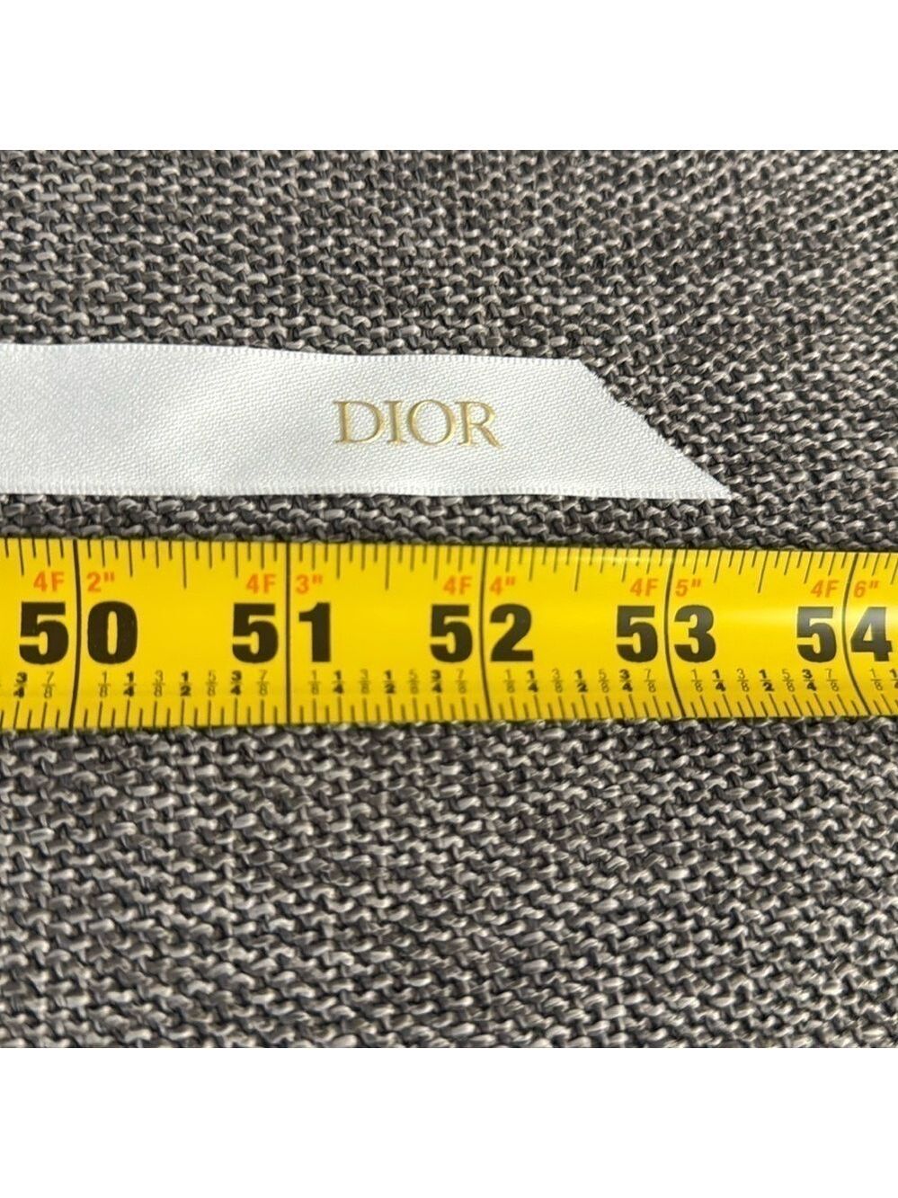 Dior Logo White Matte Authentic Ribbon 53 Inch New - Picture 9 of 9